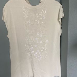 Anne Klein Sequin Beaded Blouse